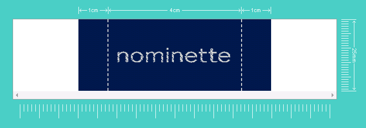 Type d’étiquette: simulation d'étiquette avec logo