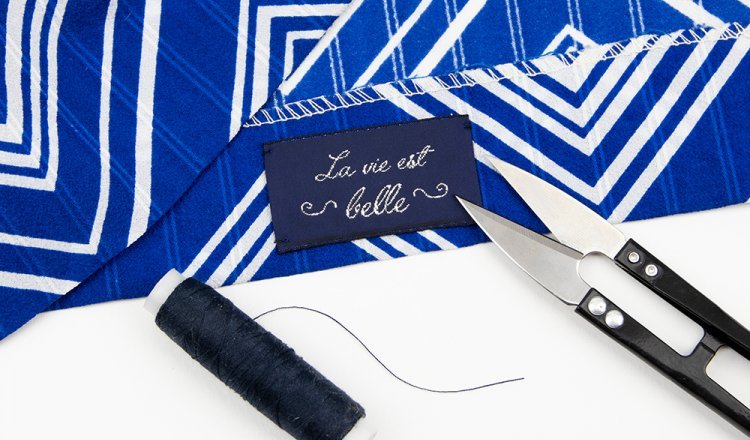 Étiquettes de logo de couture personnalisées, cousues, avec un design plat  moderne étiquettes en tissu pour articles faits à la main, projets de  couture et courtepointes -  France