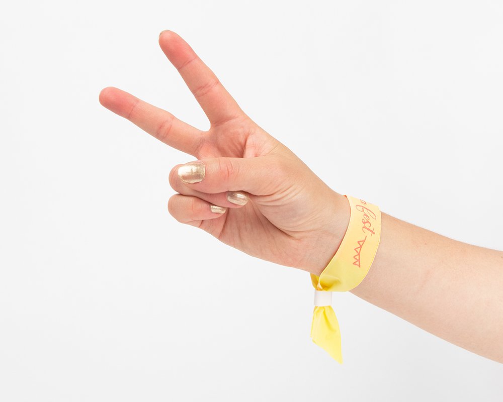 Bracelet pour concert logo