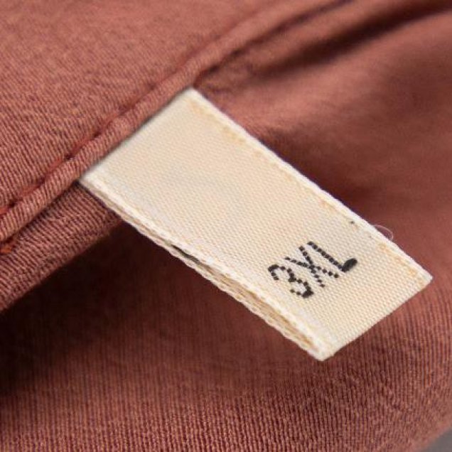 Etiquette de taille