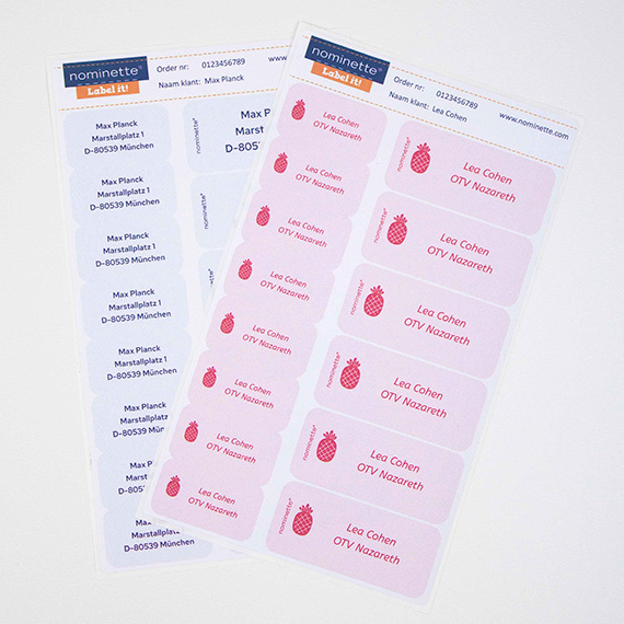 Étiquette autocollantes