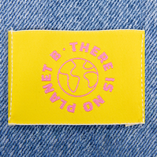 Étiquettes à coudre “There is no planet B” Étiquettes à coudre “There is no planet B”