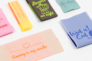 étiquettes à coudre taffetas  étiquettes à coudre taffetas