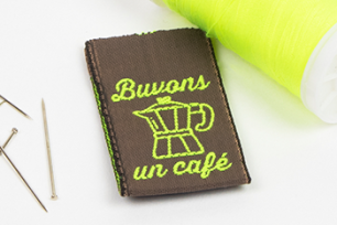 étiquettes à coudre taffetas  étiquettes à coudre taffetas