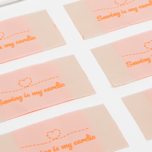 étiquettes à coudre taffetas  étiquettes à coudre taffetas