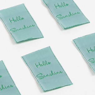 étiquettes à coudre taffetas “Hello Sunshine” étiquettes à coudre taffetas “Hello Sunshine”